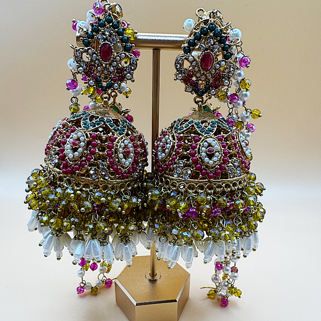 Liya Jhumka & Teeka Set