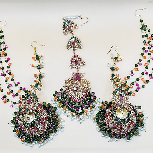 Liya Jhumka & Teeka Set